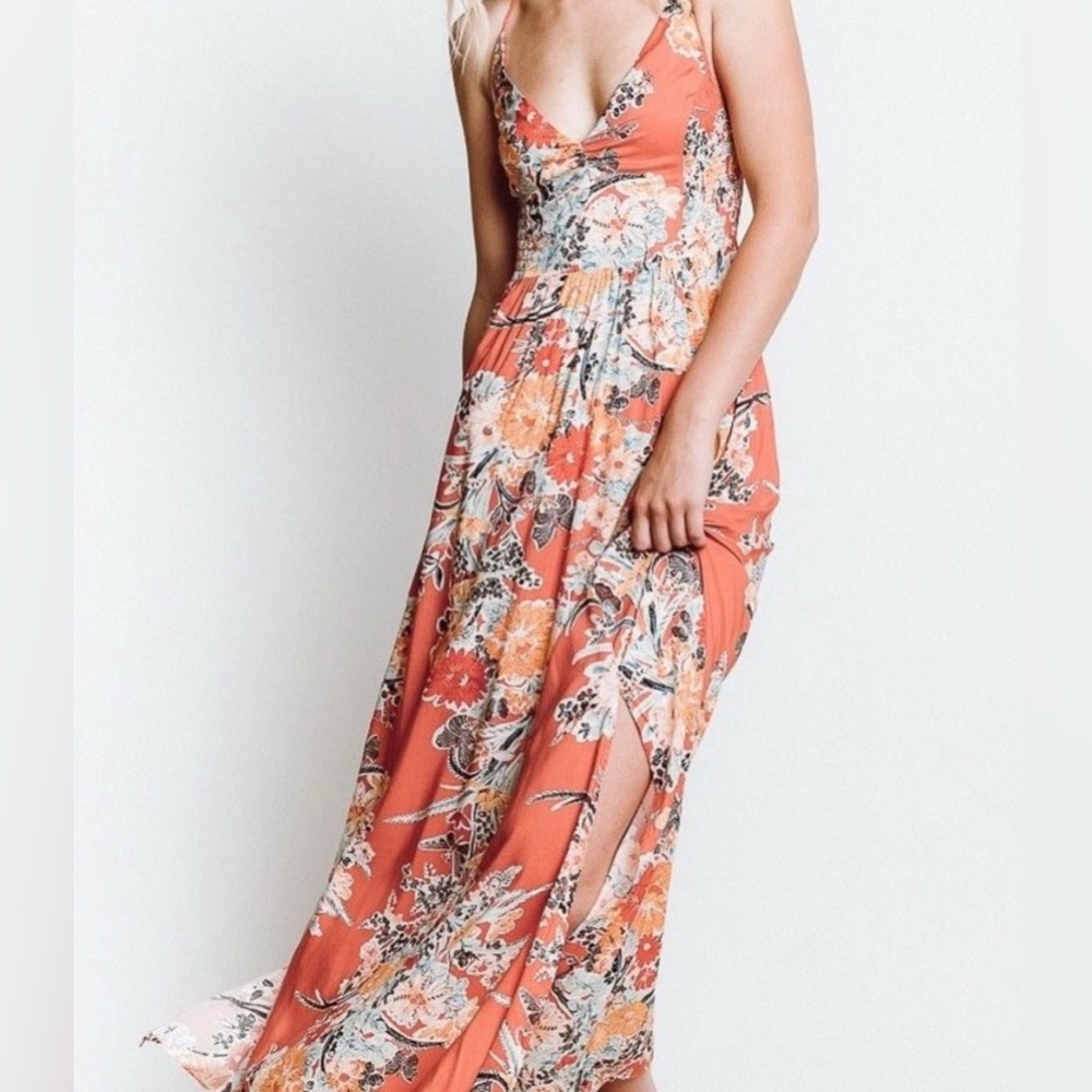 Intimately Free People Through the Vine Maxi Dress Sz Small